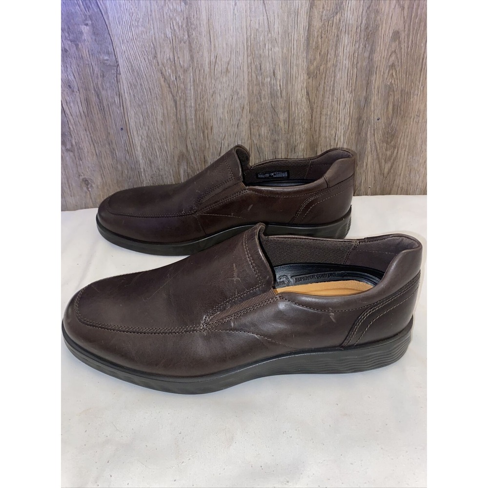 ECCO Men's S Lite Hybrid Apron Toe Slip on Loafer, Mocha,‎ Sz 9/9.5